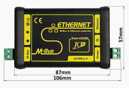 EthMBus-5 - Ethernet to M-Bus communication converter
