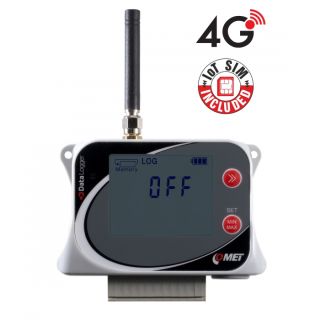 IoT Wireless Four channel Datalogger with pulse and two-state inputs, with built-in 4G modem